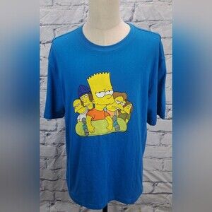 The Simpsons Matt Groening x H&M Men's Graphic T-Shirt Tee Relaxed Fit Sz Large